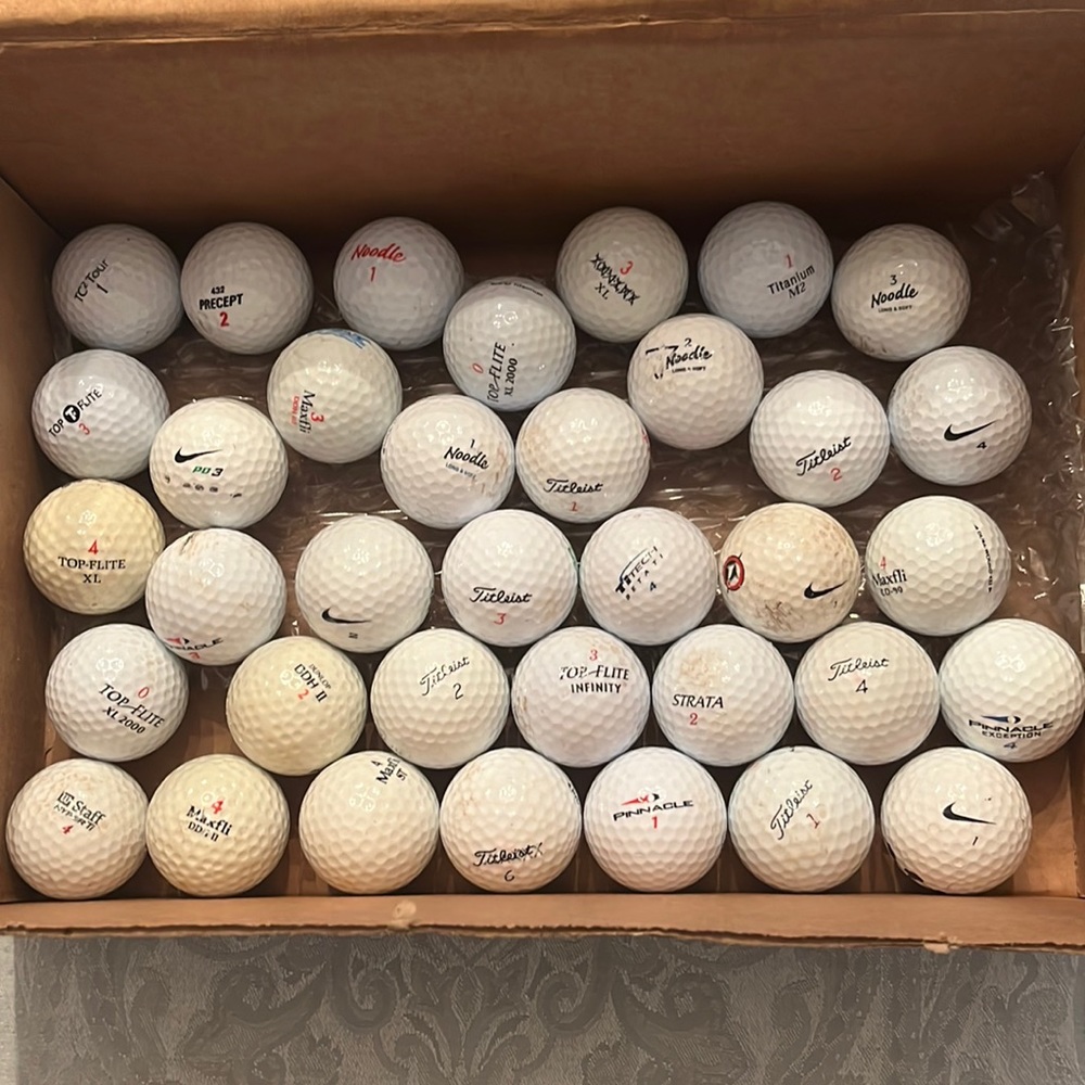 Golf Balls Assorted 3 Dozen Excellent Used Condition. Washed & Ready For Course